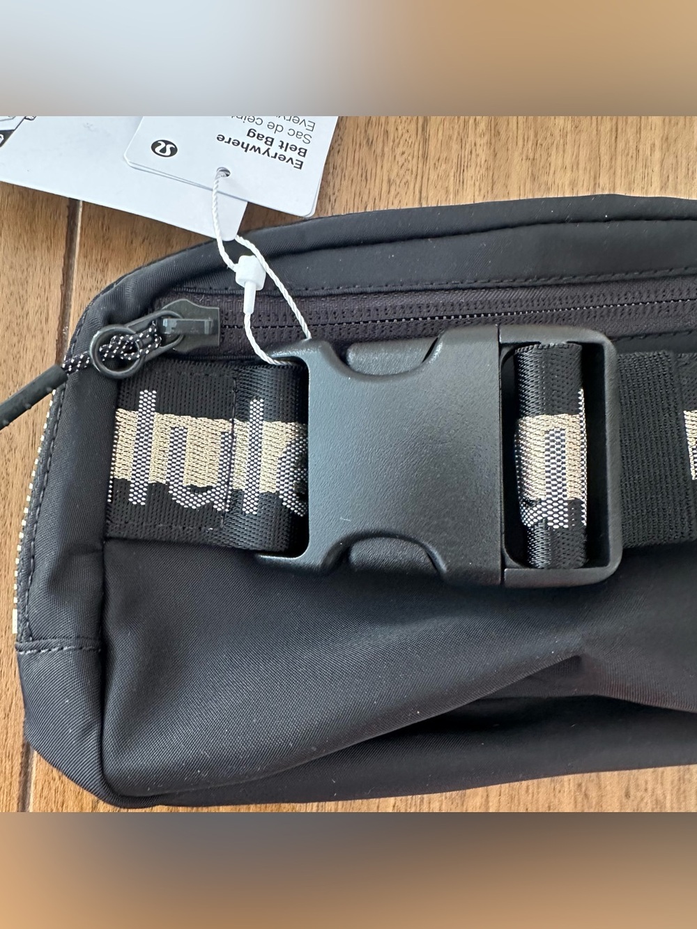 Lululemon 🖤 Black Gold White Opal Wordmark Everywhere Belt Fanny Bag 1L NEW - Picture 7 of 13